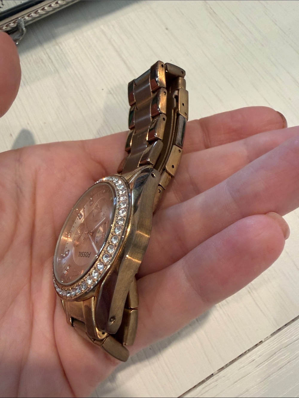 Fossil Riley Multifunction Rose Gold-Tone Watch - Picture 9 of 10